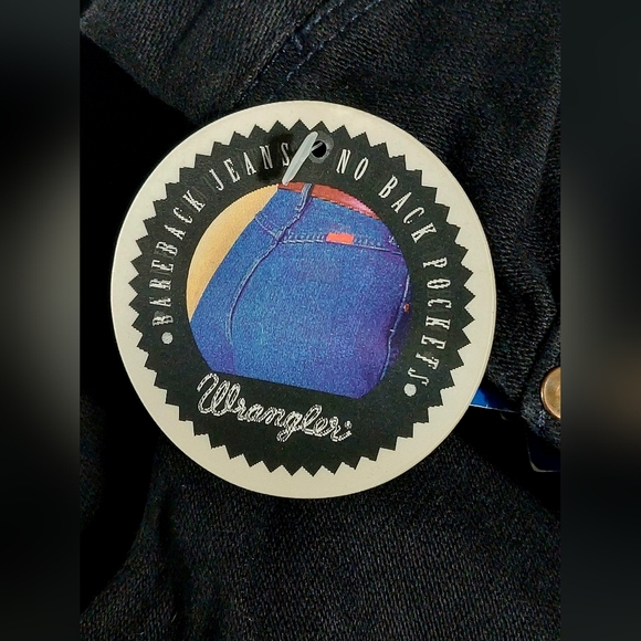 Black 15x 32 Wrangler Tapered Leg Slim Fit NBP - Picture 4 of 9